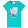 Kindershirt 116 mintkleurig