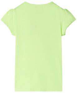 Kindershirt 116 neongeel