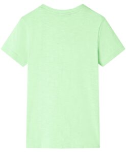 Kindershirt 116 neongroen