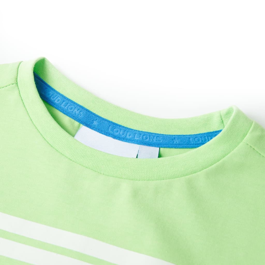 Kindershirt 116 neongroen - Image 3