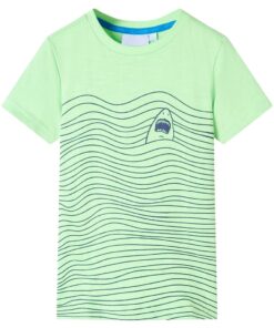 Kindershirt 116 neongroen