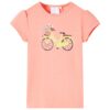 Kindershirt 116 neonkoraal
