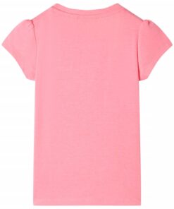 Kindershirt 116 neonroze