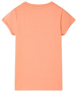 Kindershirt 116 perzikkleurig