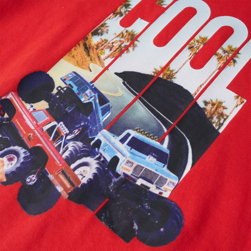 Kindershirt 116 rood - Image 4