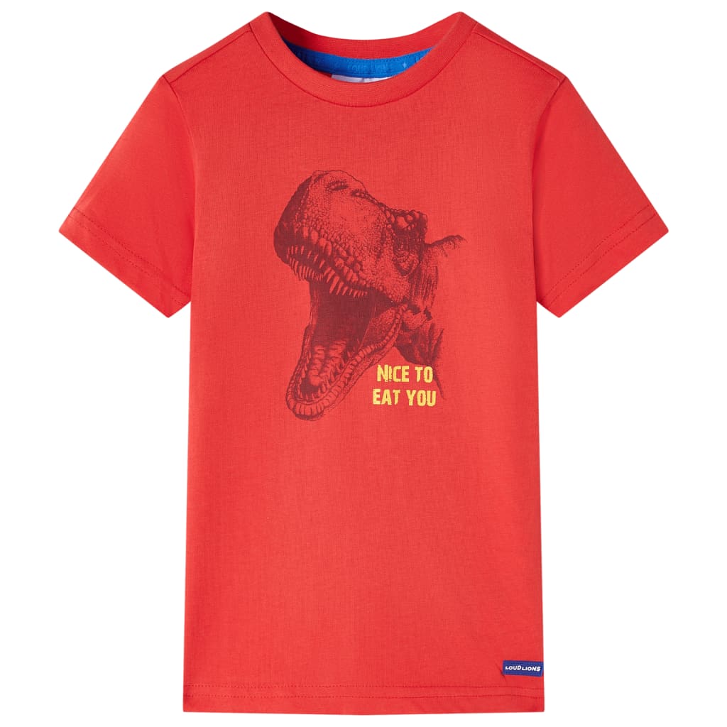 Kindershirt 116 rood