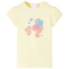 Kindershirt 116 zachtgeel