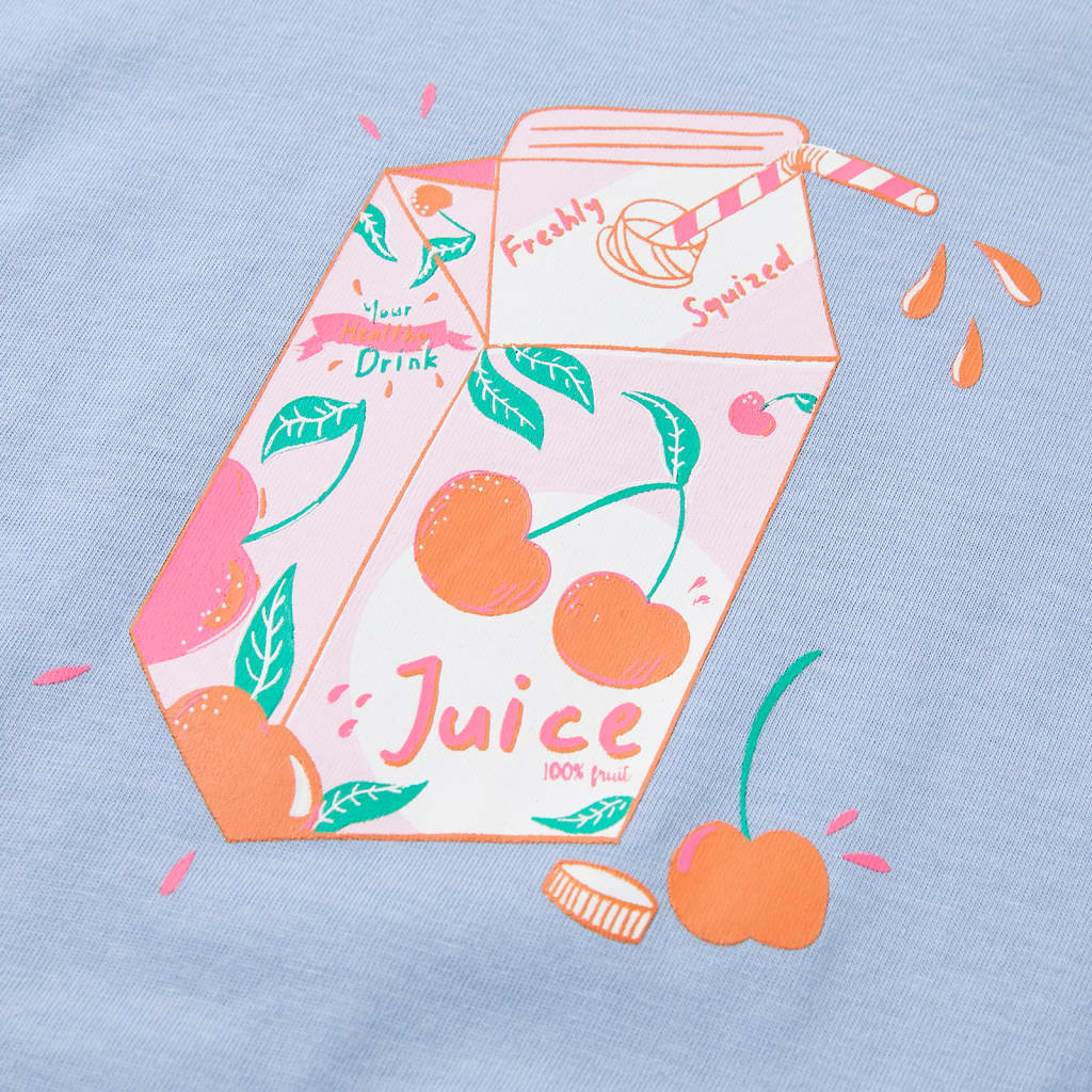 Kindershirt 128 blauw - Image 4