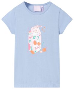 Kindershirt 128 blauw