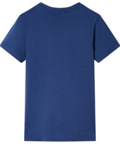 Kindershirt 128 donkerblauw