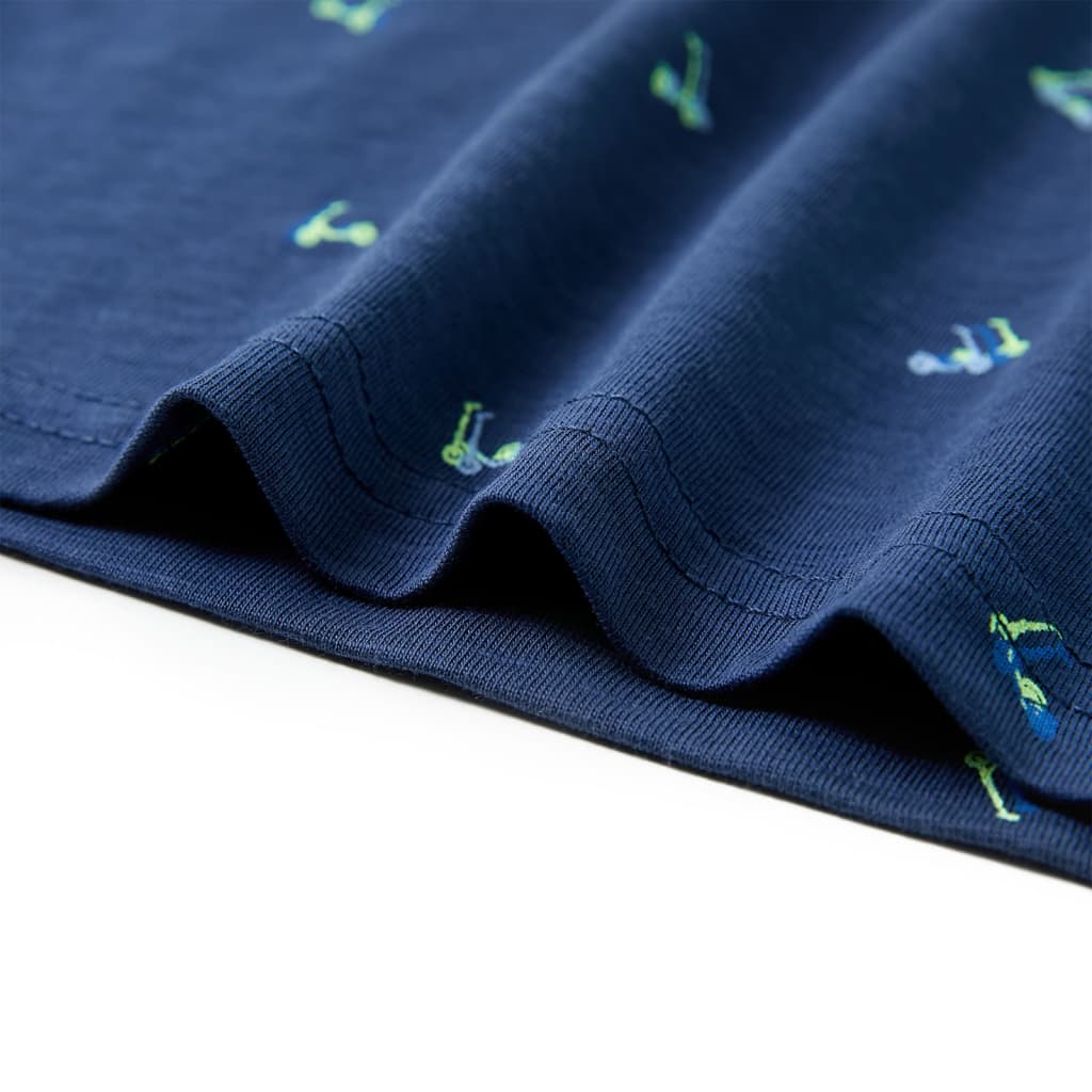 Kindershirt 128 donkerblauw - Image 6