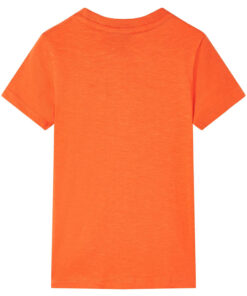 Kindershirt 128 donkeroranje