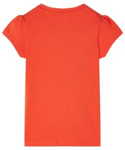 Kindershirt 128 donkeroranje