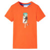 Kindershirt 128 donkeroranje