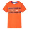 Kindershirt 128 donkeroranje
