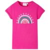 Kindershirt 128 donkerroze
