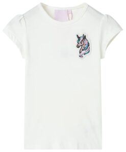 Kindershirt 128 ecru