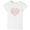 Kindershirt 128 ecru