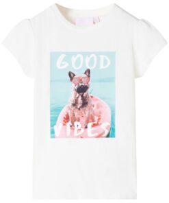 Kindershirt 128 ecru