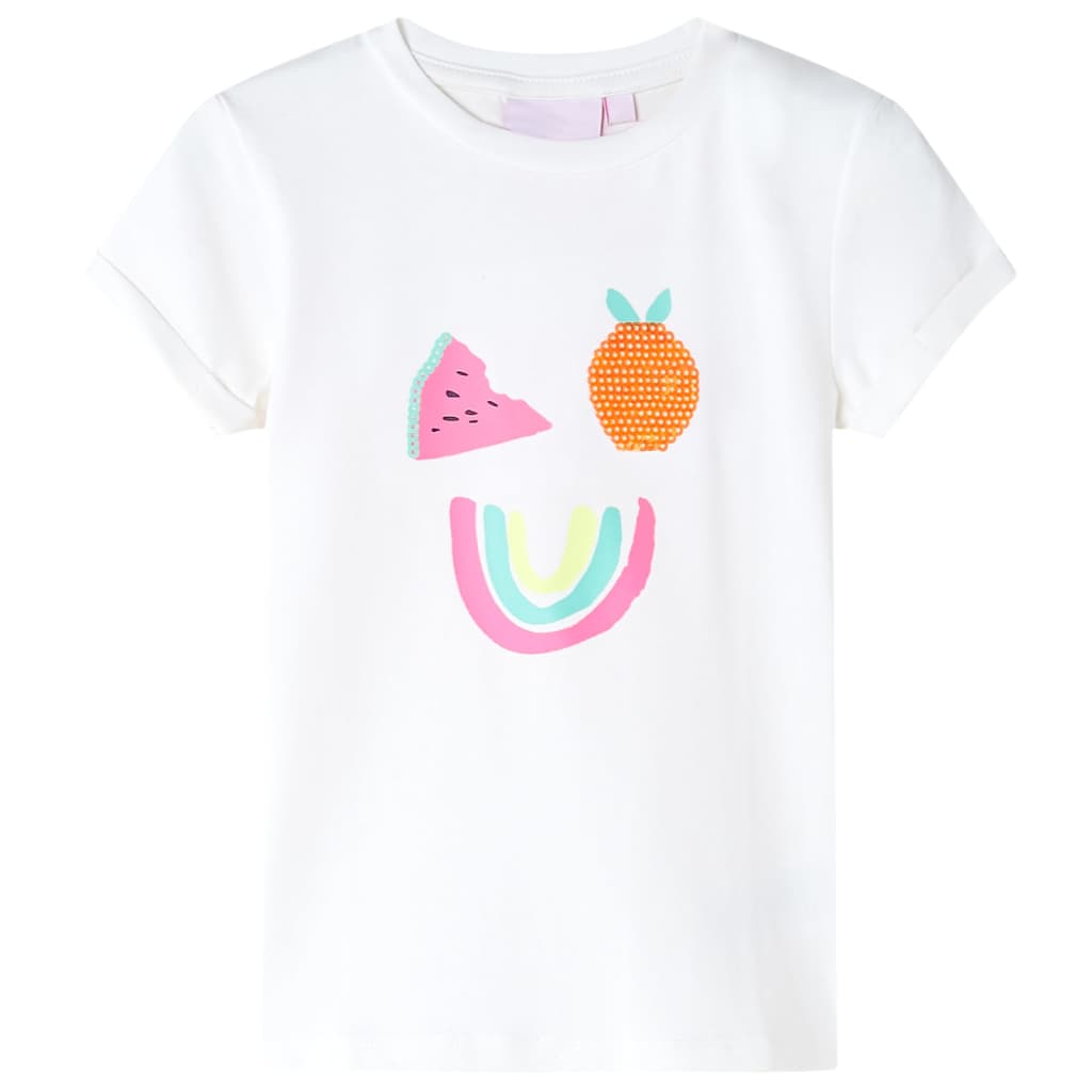 Kindershirt 128 ecru