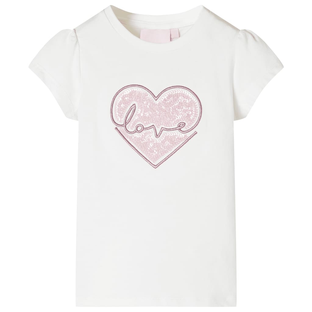 Kindershirt 128 ecru