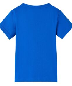Kindershirt 128 felblauw