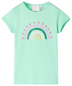 Kindershirt 128 felgroen