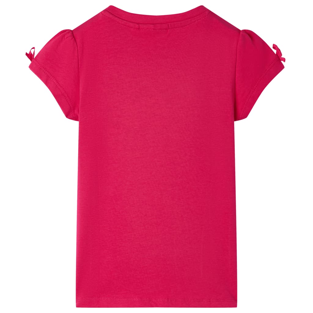 Kindershirt 128 felroze
