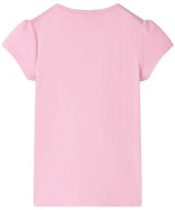 Kindershirt 128 felroze