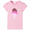 Kindershirt 128 felroze