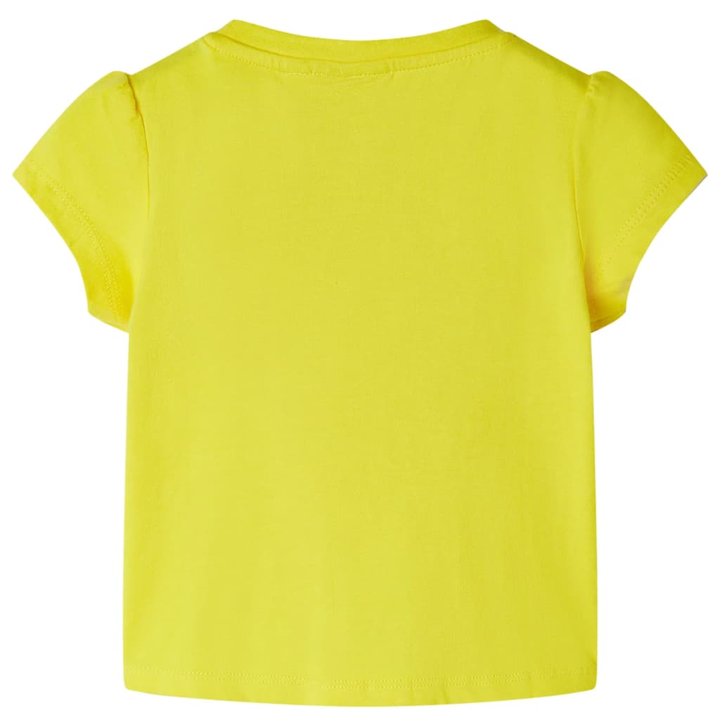 Kindershirt 128 geel