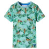 Kindershirt 128 gemêleerd lichtgroen