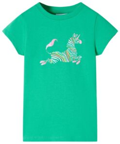 Kindershirt 128 groen