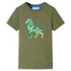 Kindershirt 128 kakikleurig