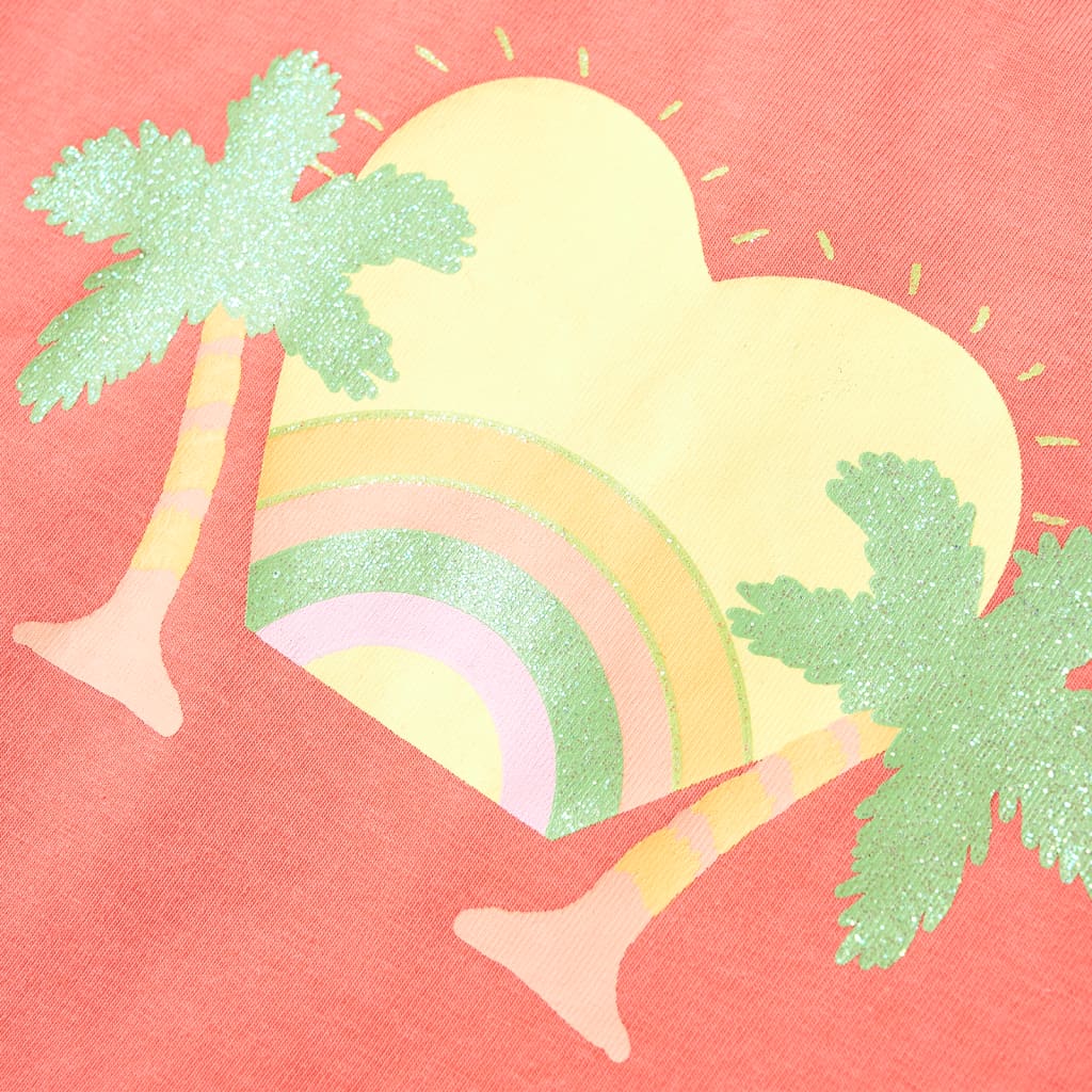 Kindershirt 128 koraalkleurig - Image 4