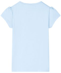 Kindershirt 128 lichtblauw