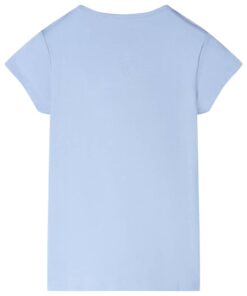 Kindershirt 128 lichtblauw