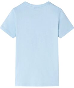 Kindershirt 128 lichtblauw