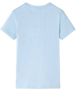 Kindershirt 128 lichtblauw
