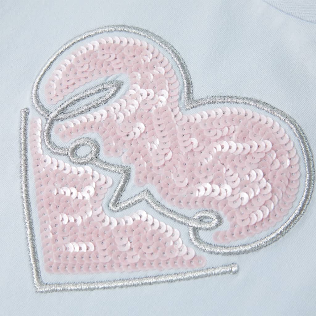 Kindershirt 128 lichtblauw - Image 4