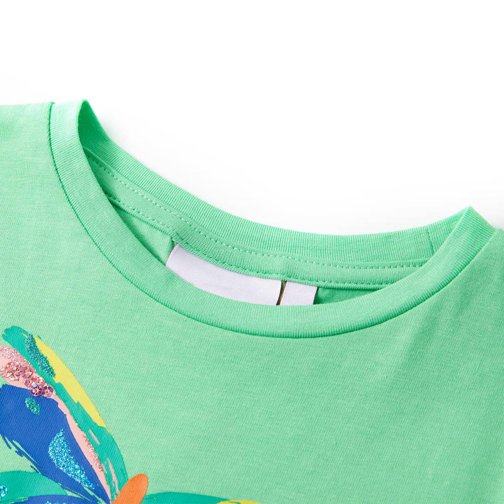 Kindershirt 128 lichtgroen - Image 3