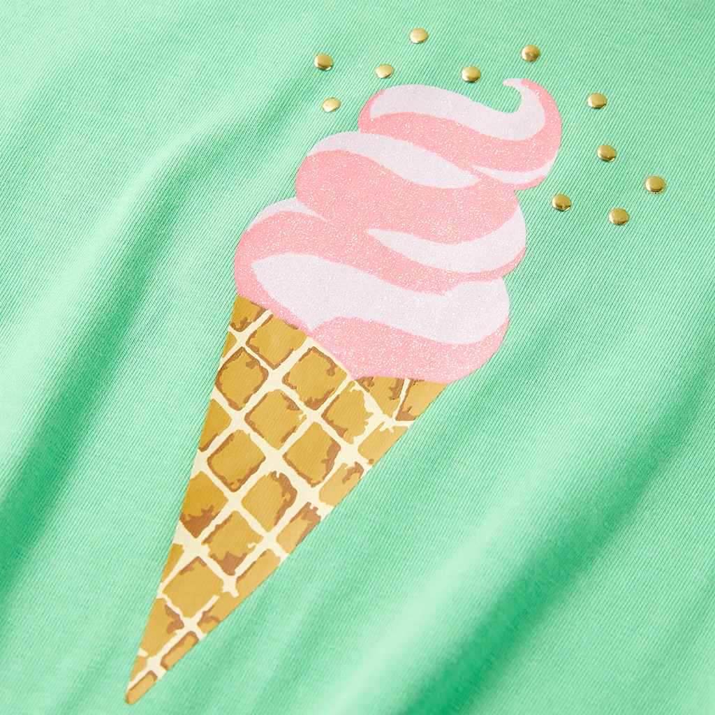 Kindershirt 128 lichtgroen - Image 4