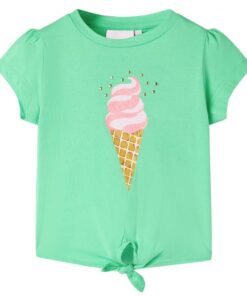 Kindershirt 128 lichtgroen