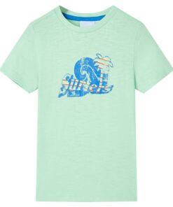 Kindershirt 128 lichtgroen