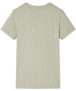 Kindershirt 128 lichtkakikleurig