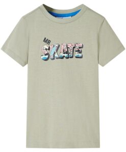 Kindershirt 128 lichtkakikleurig