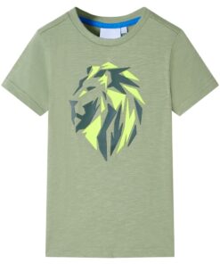 Kindershirt 128 lichtkakikleurig