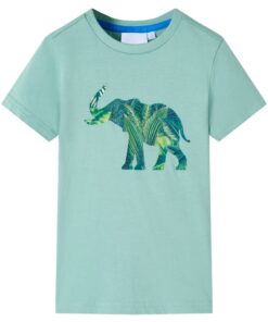 Kindershirt 128 lichtkakikleurig
