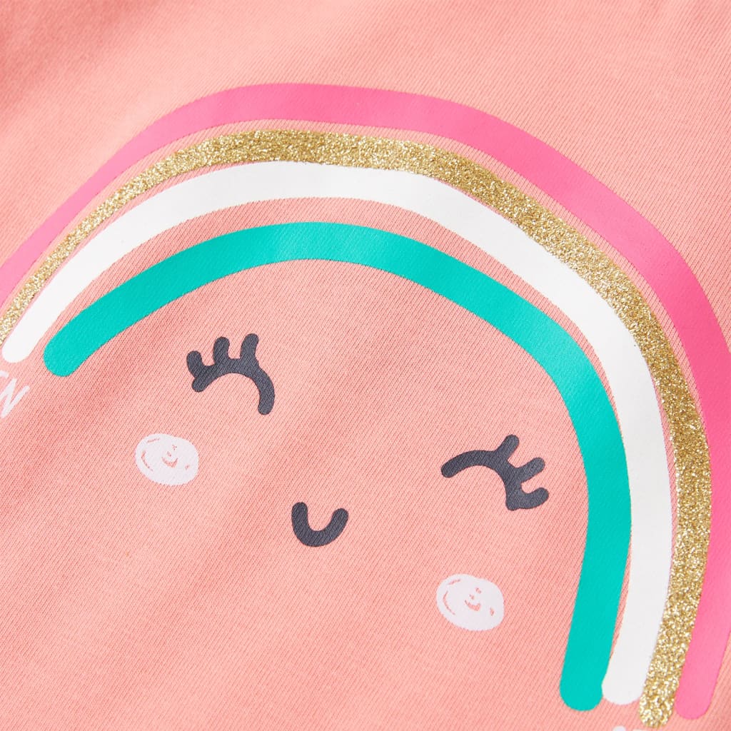 Kindershirt 128 lichtkoraalkleurig - Image 4