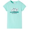 Kindershirt 128 lichtmint